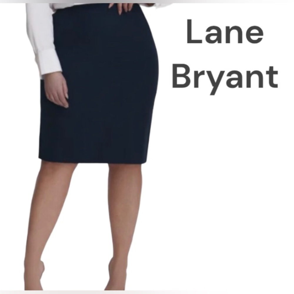 28W Lane Bryant Black Straight/Pencil Skirt✏️